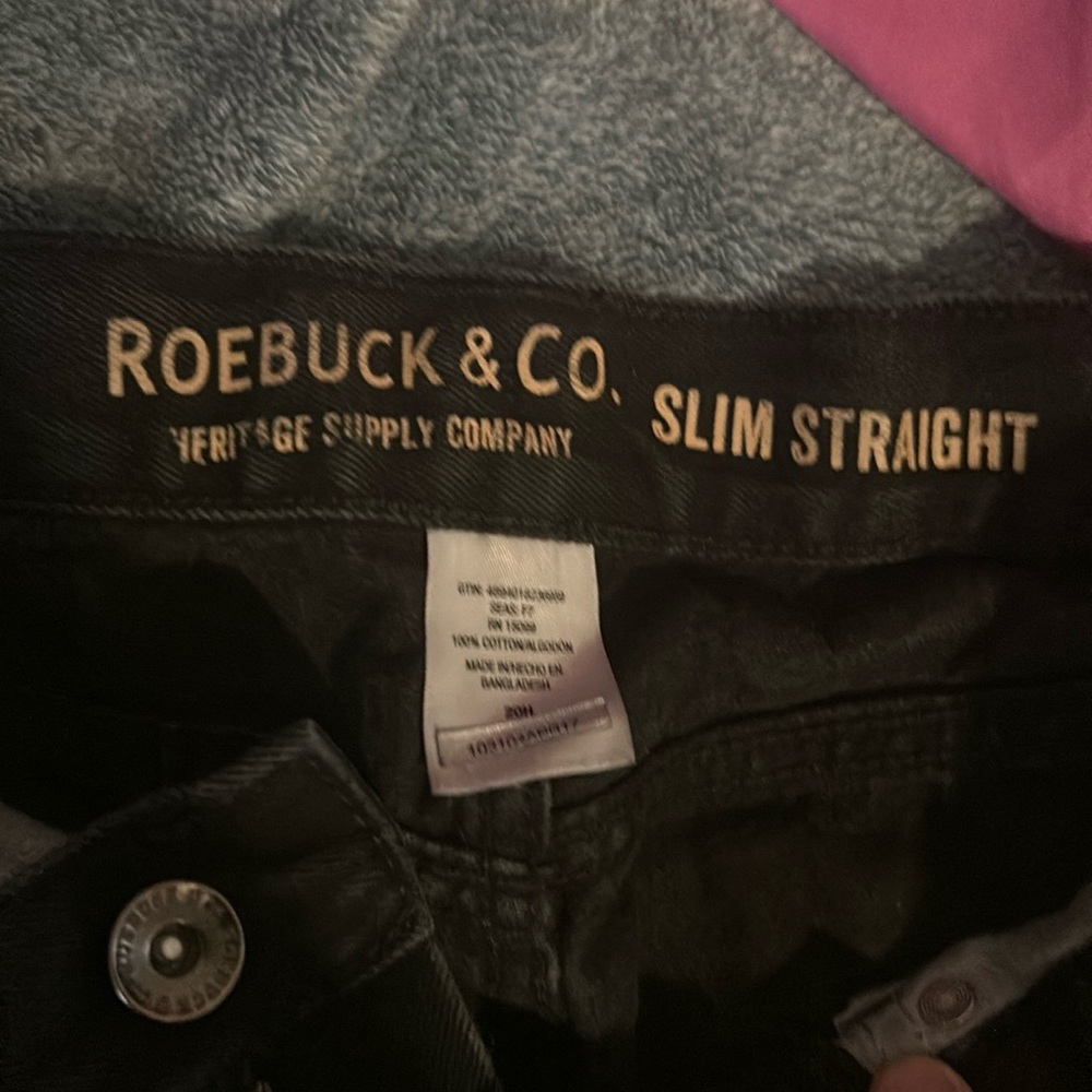 Men’s 20H Roebuck & Co Slim Straight Jeans Black
